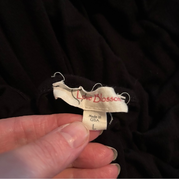 Long Dress with nice grey stripped detail - Made in USA from Love Blossom - Picture 9 of 11